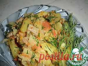 Картофель с капустой и болгарским перцем в мультиварке - кулинарный рецепт