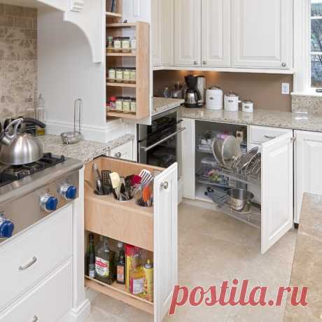 Эффективные способы организации кухонных ящиков Занимаясь ремонтом кухни мы, в первую очередь, думаем о ее внешнем виде, выбираем фактуру, форму и цвет фасадов, при этом вопрос о функциональном наполнении шкафов и ящиков уходит на второй …