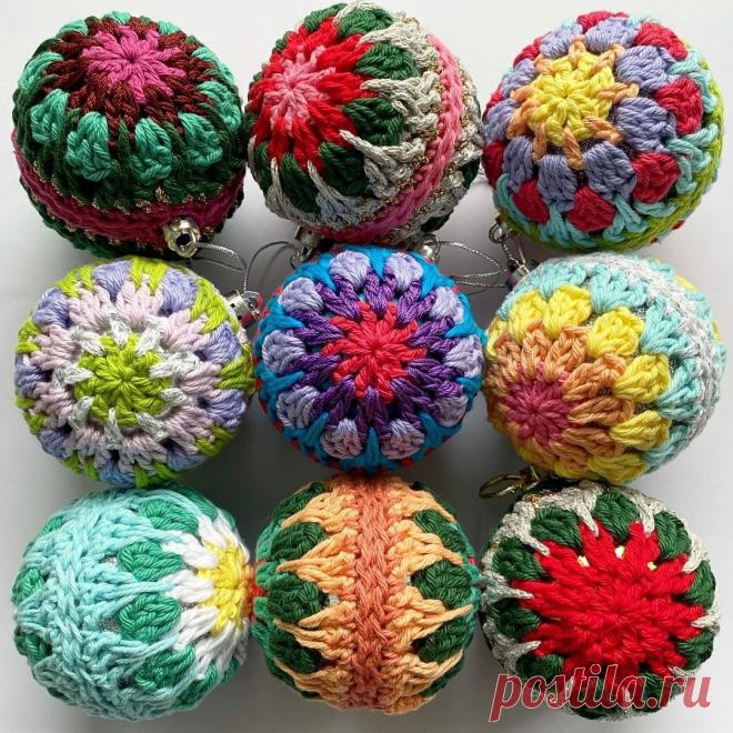 ​Забавные идеи вязаных ёлочных шаров Забавные идеи вязаных ёлочных шаровЗабавные идеи вязаных ёлочных шаров очень удивят всех окружающих.Скорее всего они такого нигде прежде не видели.