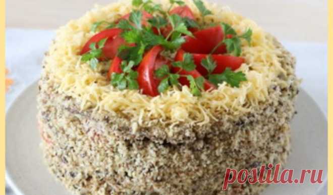 Торт из баклажанов: вкуснейшая закуска к праздничному столу