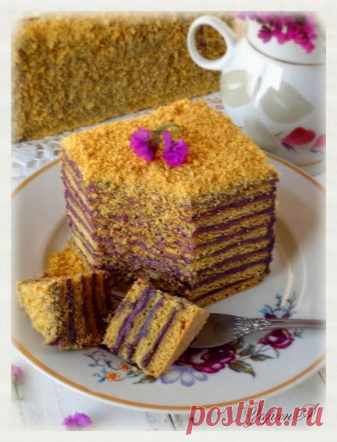 ТОРТ МЕДОВЫЙ *КАДРИЛЬ* - С ОЧЕНЬ НЕОБЫЧНЫМ И ВКУСНЫМ КРЕМОМ