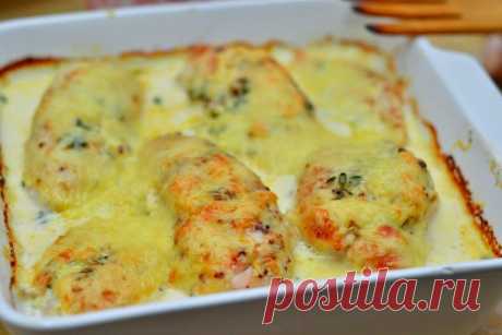 Куриное филе в сливочном соусе | Банк кулинарных рецептов