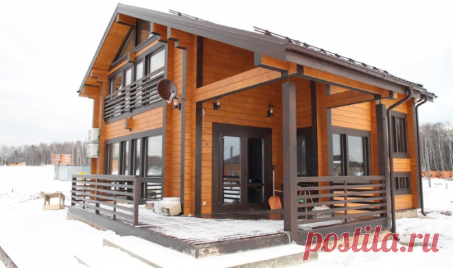 Проекты и строительство домов из клееного бруса под ключ: характерные особенности материала.