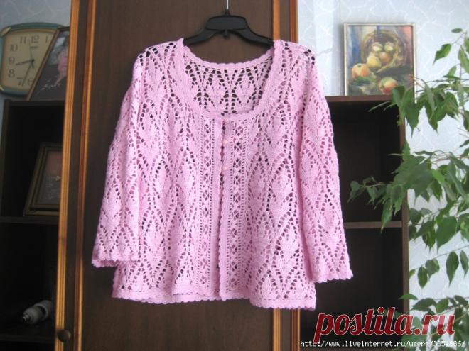 ЖАКЕТ "ВОСХИТИТЕЛЬНО" АВТОРСКАЯ РАБОТА МАРИНЫ КОПТЯЕВОЙ