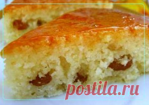 Манник с изюмом и медом | Рецепты вкусно