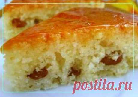 Манник с изюмом и медом | Рецепты вкусно