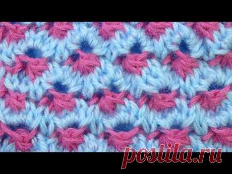 От результата глаз не оторвать! Узор вязания спицами  Knitting sitch 61