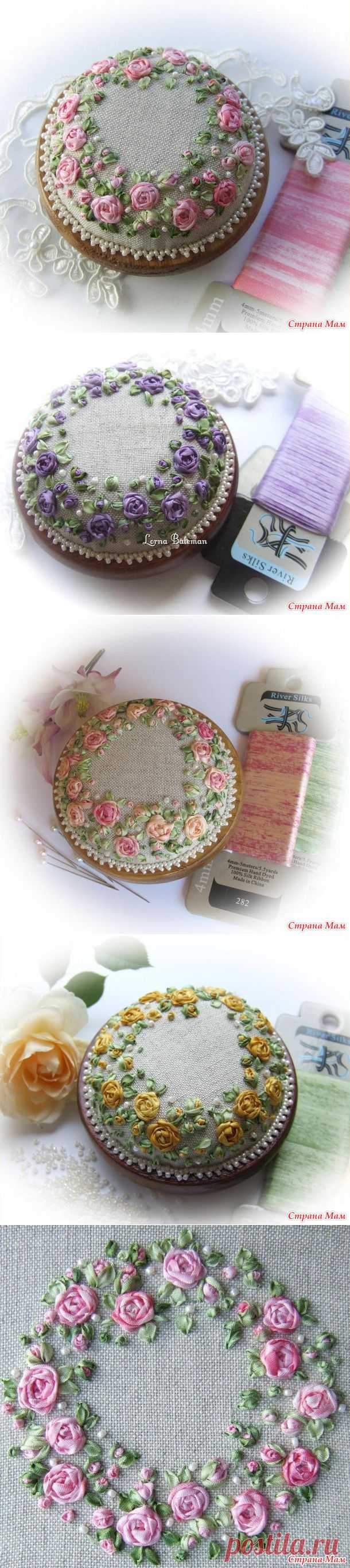 Игольница "Roses and Pearls Pincushion" - Бискорню и другие "кривульки" - Страна Мам