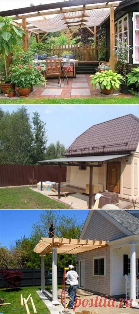 Навесы для дачи 17 фото