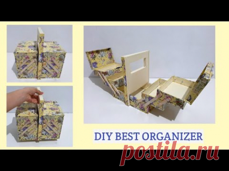 DIY BEST ORGANIZER BOX MOVING MECHANISM FROM CARDBOARD