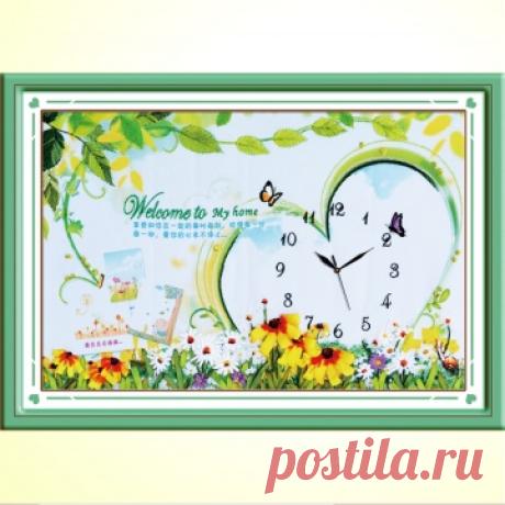 вАлмазе RU - арт.13924 Вышивка лентами "Мой уютный дом" [размер 40*60 см.] - 1600 руб. - под заказ