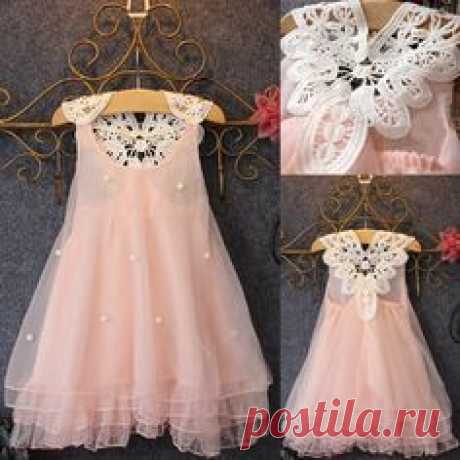 Princess Baby Girls Party Dress Lace Tulle Flower Gown Dress Sundress Clothing #Unbranded #Party