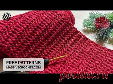 VERY EASY & FAST Crochet Pattern for Beginners! ⚡️👌 GORGEOUS Crochet Stitch for Blanket and Scarf