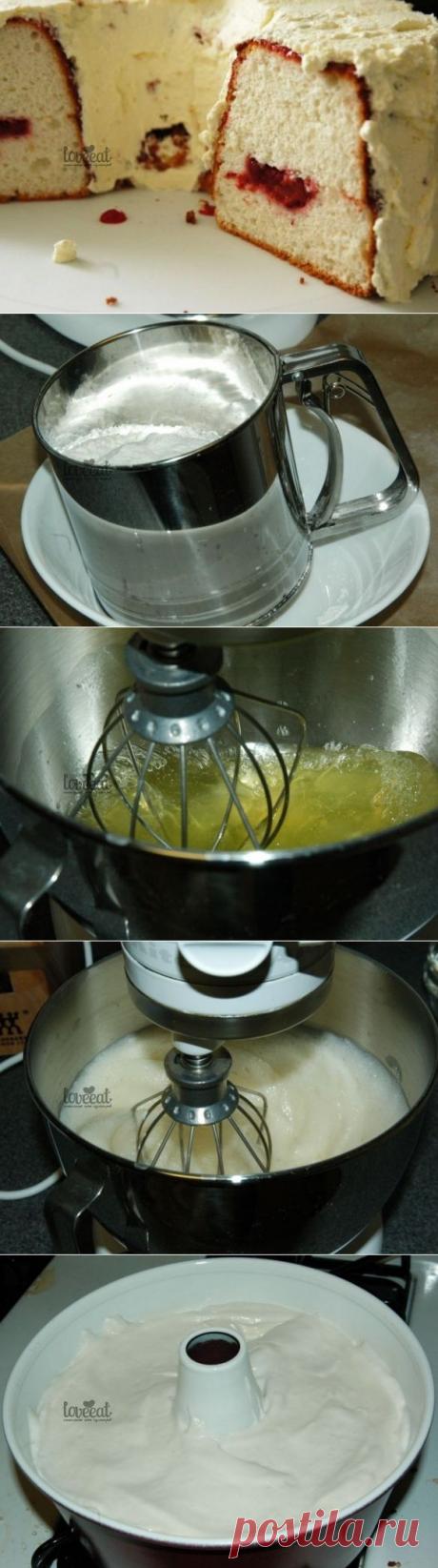 Американский бисквит с клубникой | Домашняя выпечка