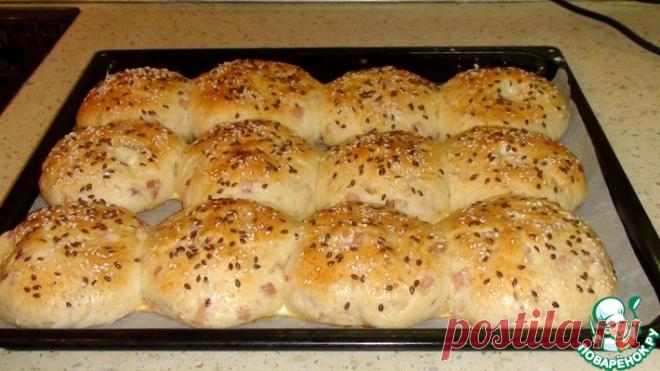 Булочки с ветчиной и сыром Кулинарный рецепт