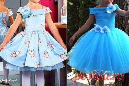 Выкройка нарядного платья для девочки