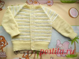 Вязание детской кофточки регланом от горловины - Женский сайт 