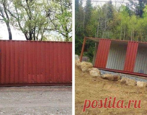 Модный дом из четырех контейнеров