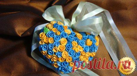 сердце из роз