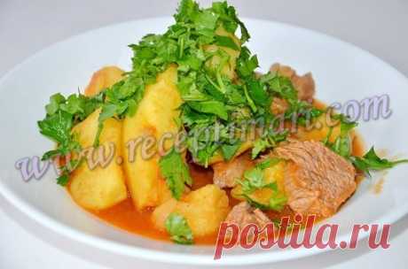 соус из картошки с мясом