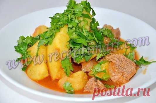 соус из картошки с мясом