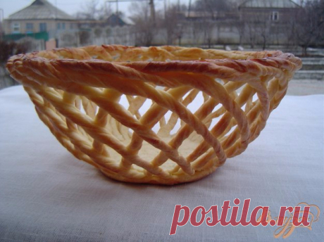 Рецепт корзинки из дрожжевого теста
