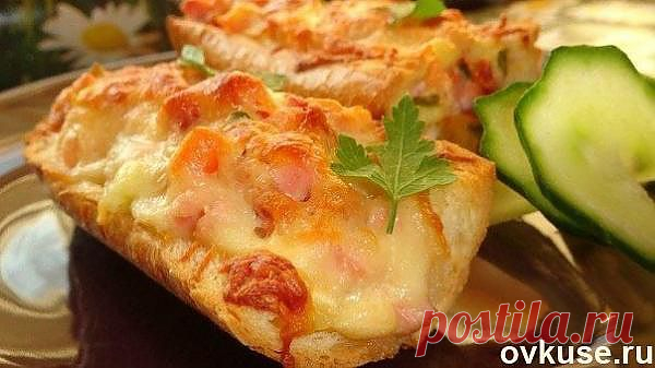 Горячая закуска в багете - Простые рецепты Овкусе.ру