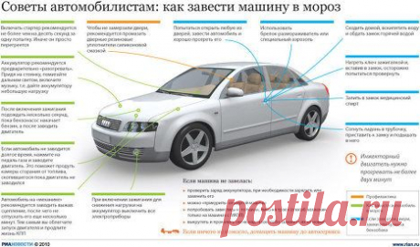 КАК ЗАВЕСТИ АВТОМОБИЛЬ В МОРОЗ
