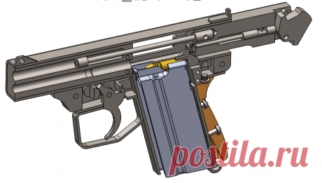 MINI MACHINE PISTOL - SOLIDWORKS - 3D CAD model - GrabCAD