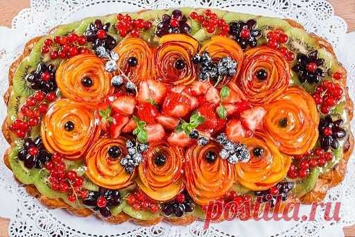 Рецепт вкуснейшего открытого фруктового пирога - Handmade-Paradise