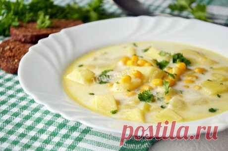 Сливочный суп с картофелем и кукурузой рецепт с фото - 1000.menu