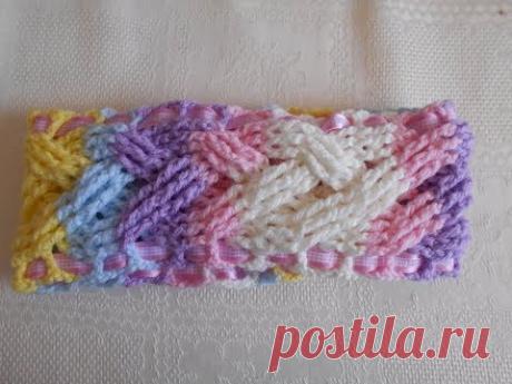 Diadema para el cabello a crochet paso a paso