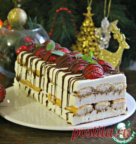 Десерт &quot;Рождественский&quot; без выпечки - кулинарный рецепт