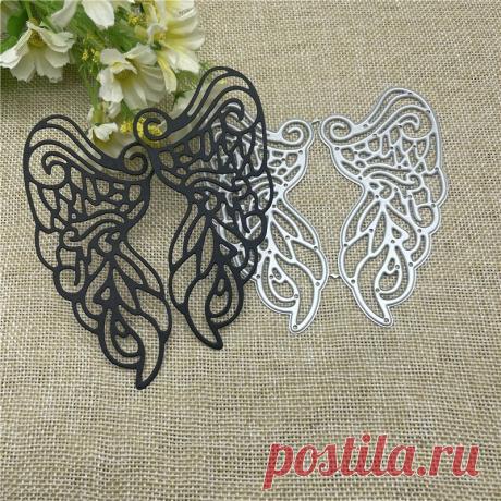 Набор для высечки крыльев, металлическая форма, круглое отверстие, этикетка, этикетка, скрапбукинг, бумажный нож, форма, лезвие, перфоратор, трафареты, штампы - купить по выгодной цене | AliExpress