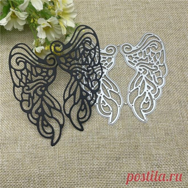 Набор для высечки крыльев, металлическая форма, круглое отверстие, этикетка, этикетка, скрапбукинг, бумажный нож, форма, лезвие, перфоратор, трафареты, штампы - купить по выгодной цене | AliExpress