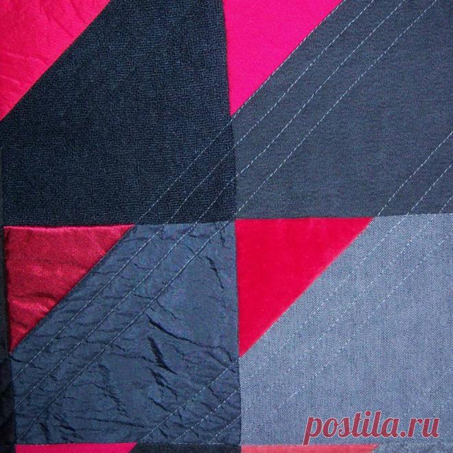 Лоскутный арт из старых джинсов