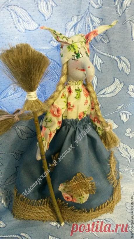 Купить Баба Яга - комбинированный, баба яга, сказка, мифы, суеверия, берегиня, ситец, лён