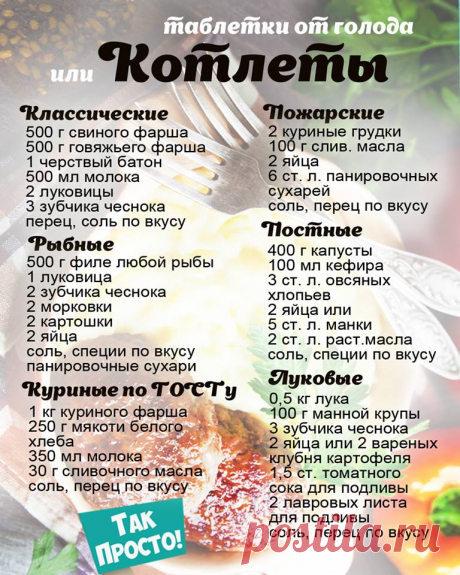 Котлеты по домашнему 
Делай каждый день с нами