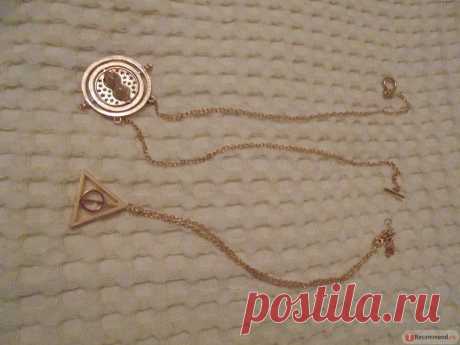 Комплект бижутерии Aliexpress Маховик времени Гермионы Грейнджер KN143 Harry Potter Time Turner Hourglass Necklace New Fashion 2013 Punk Hermione Granger Rotating Spins Gold Lover's Jewelry - «Поклонникам Гарри Поттера посвящается....» | Отзывы покупателей