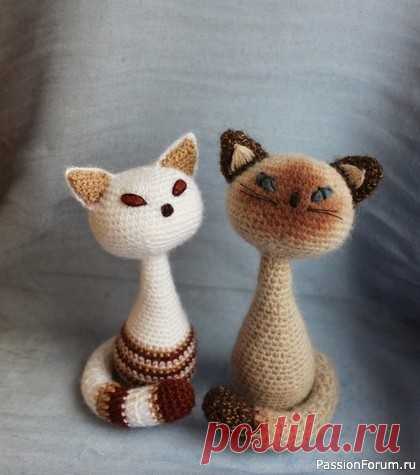Котики крючком. МК | Разнообразные игрушки ручной работы