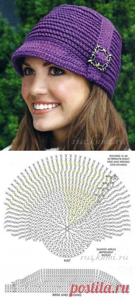 Шапка крючком » Сайт "Ручками" - делаем вещи своими руками