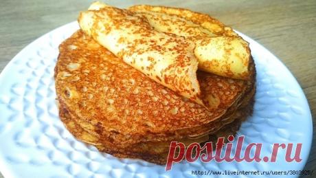 Кружевные блинчики без дрожжей, соды и разрыхлителя