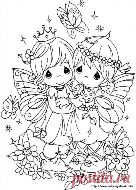 Precious Moments coloring picture