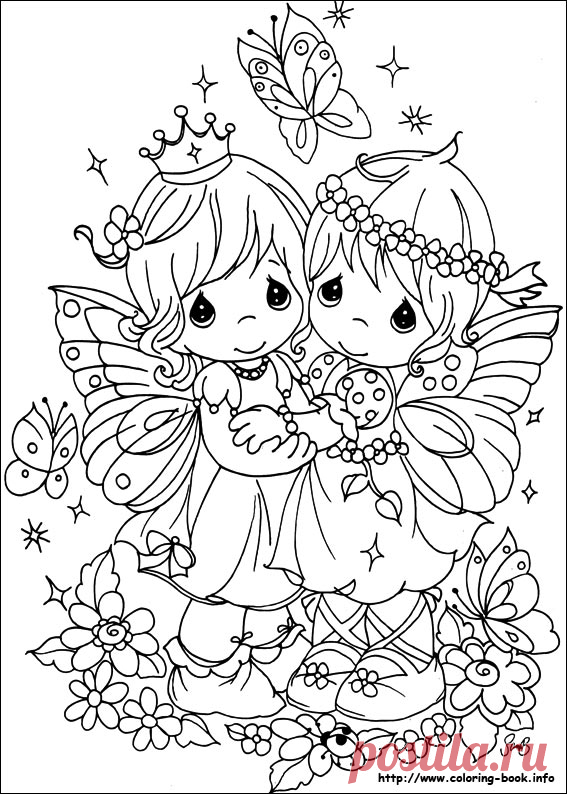 Precious Moments coloring picture