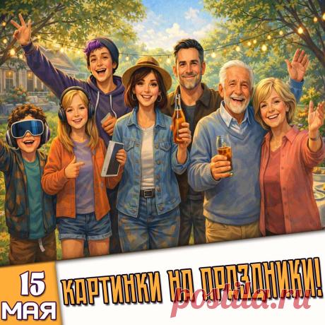 Праздники 15 Мая 2026 года (15.05.26 пятница)

✅ Международный день семьи
✅ День рождения М. А. Булгакова
✅ День метрополитена (работников метро)
✅ День военно-политических органов ВС РФ (день политрука)
✅ День лакоманьяка