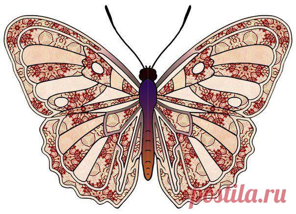 Бабочки для творчества. Шаблончики