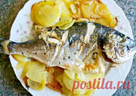 Запеченная дорада с картофелем | ПРОСТО ВКУСНО | Яндекс Дзен