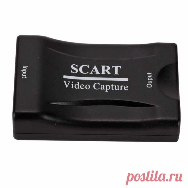 Gwibeou usb 2.0 scart video capture card obs live recording box game hd video recorder for game video live xbox switch Sale - Banggood.com