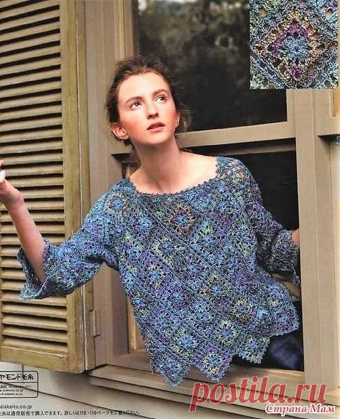 Кофточка из мотивов