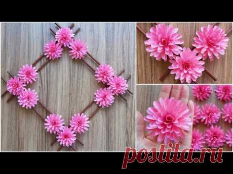 Paper Flower Wall Hanging / Easy Wall Decoration Ideas / DIY Wall Decor / Góc nhỏ Handmade